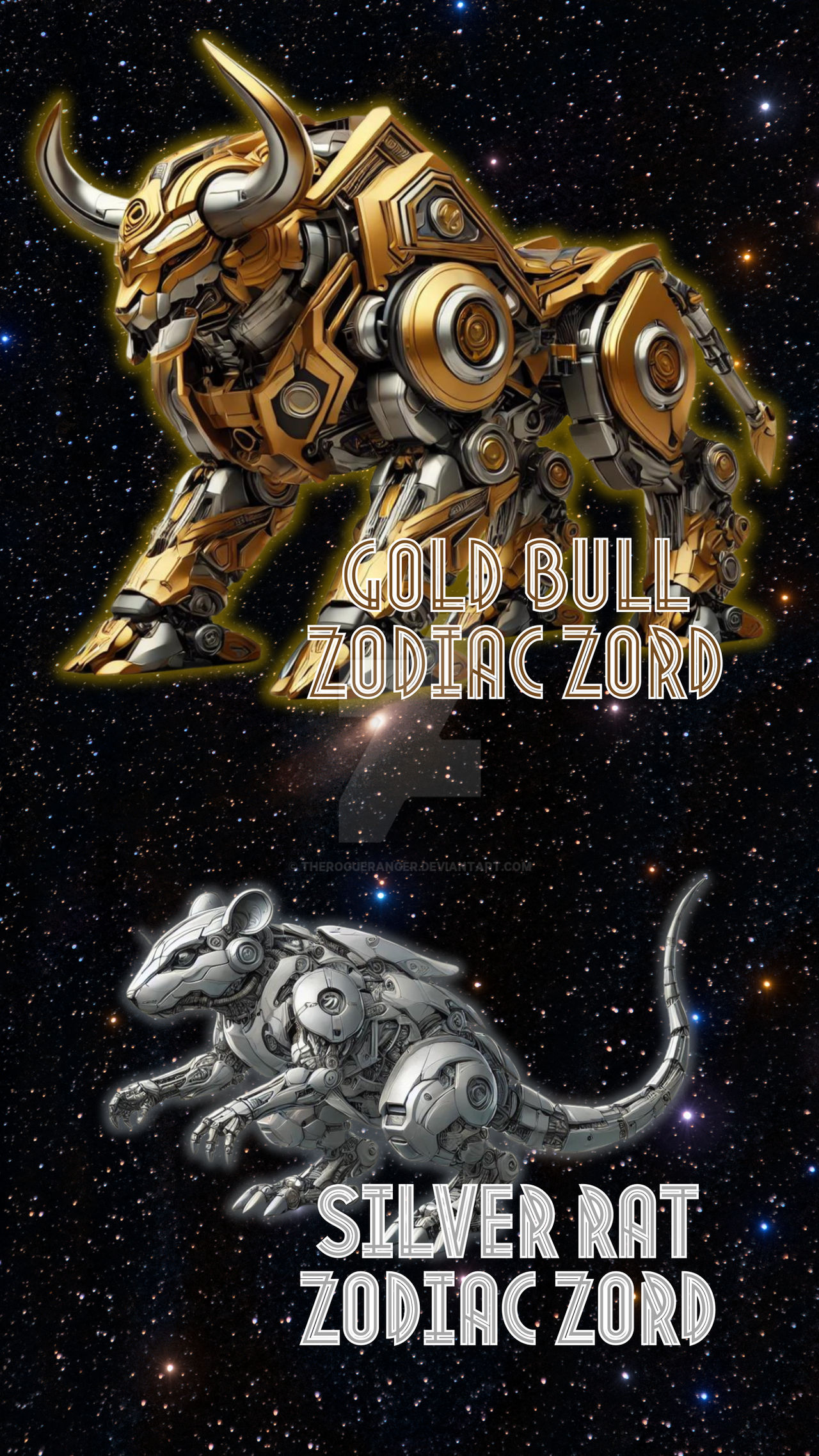 Power Rangers Rats Power Rangers ZQ - Gold Bull, Silver Rat Zords by TheRogueRanger on ...