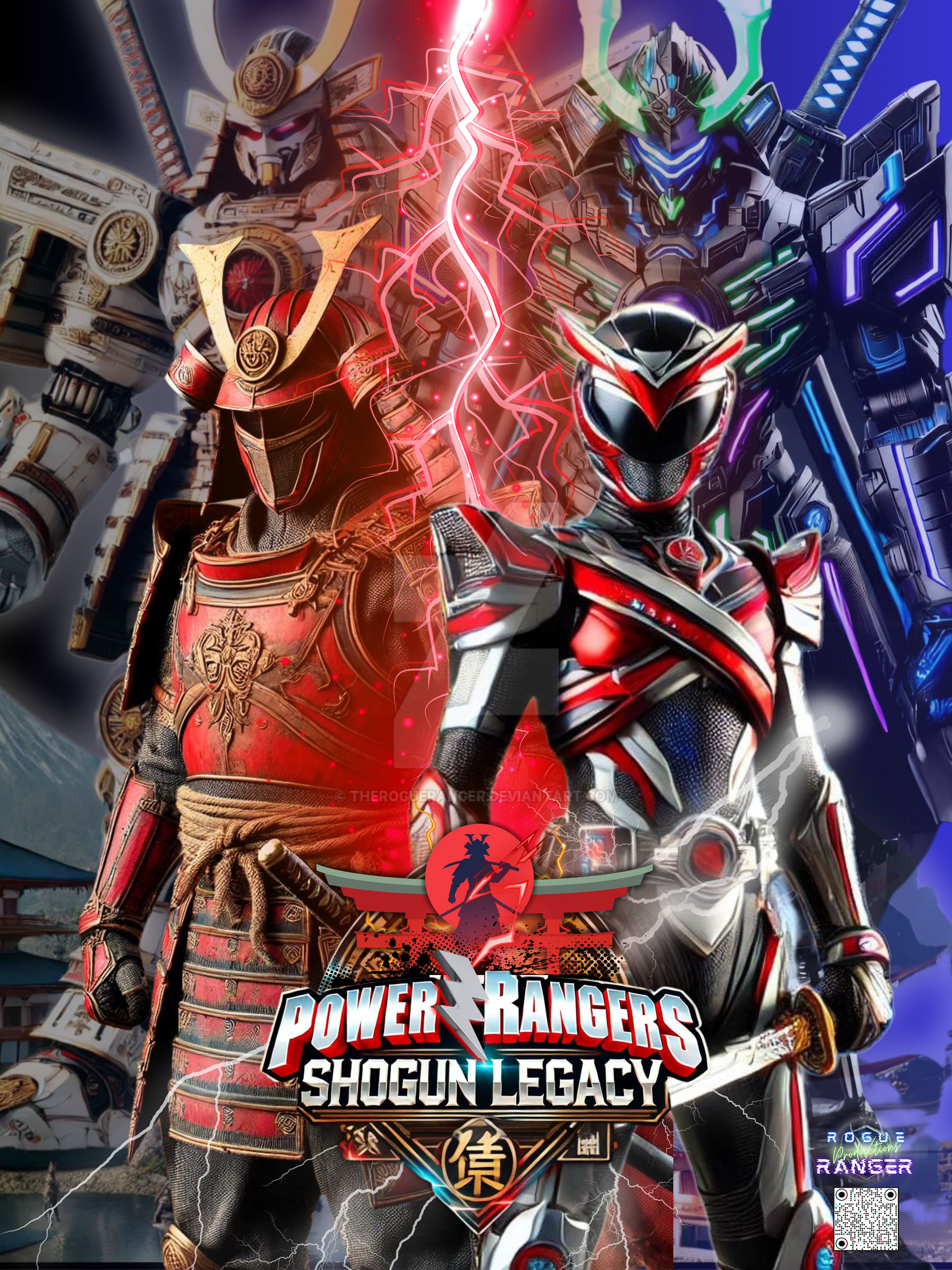Power Rangers Shogun Legacy Red Ranger Poster by TheRogueRanger on ...