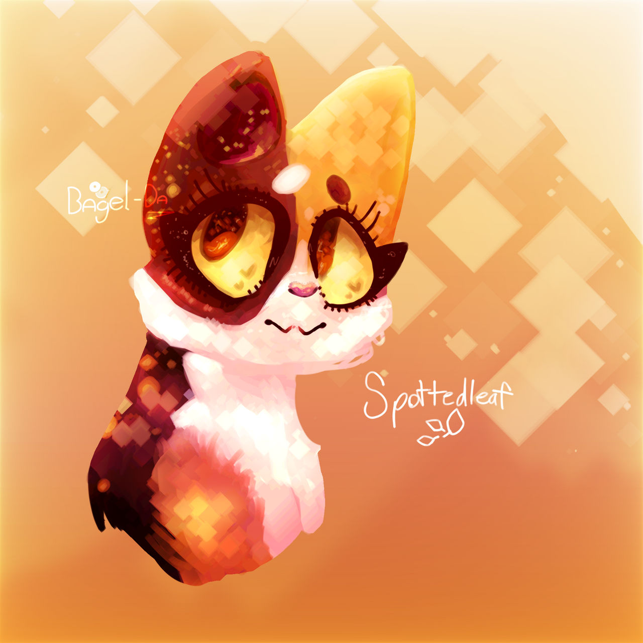 Spottedleaf Drawing Spottedleaf doodle by Bagel-Draws on DeviantArt