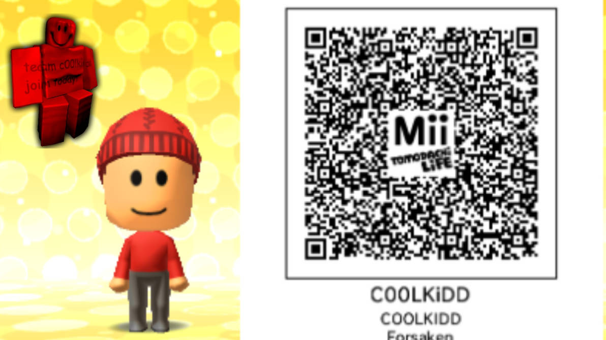 Qr Code Bfdi c00lkidd Tomodachi life QR code by mario64youtuber123 on DeviantArt