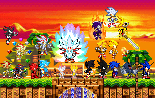 Sonic And Shadow All Forms By Darksondash On DeviantArt