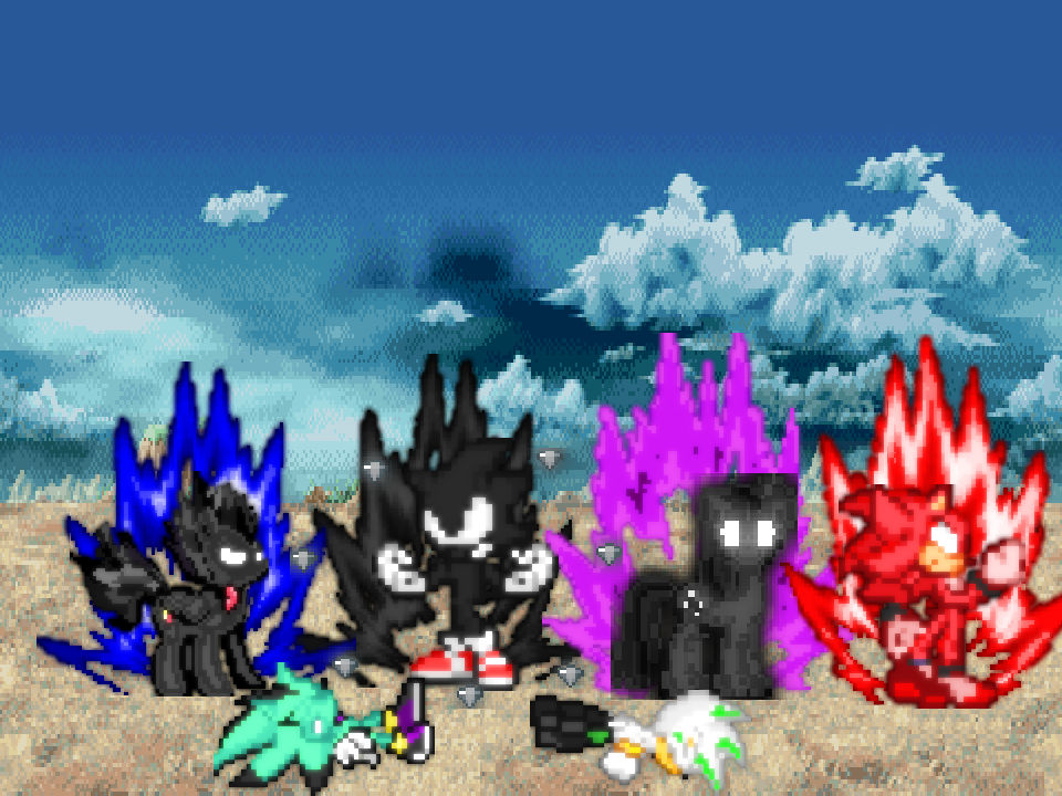 dark sonic dark rd dark twilight and chaos shadow by darksondash on ...
