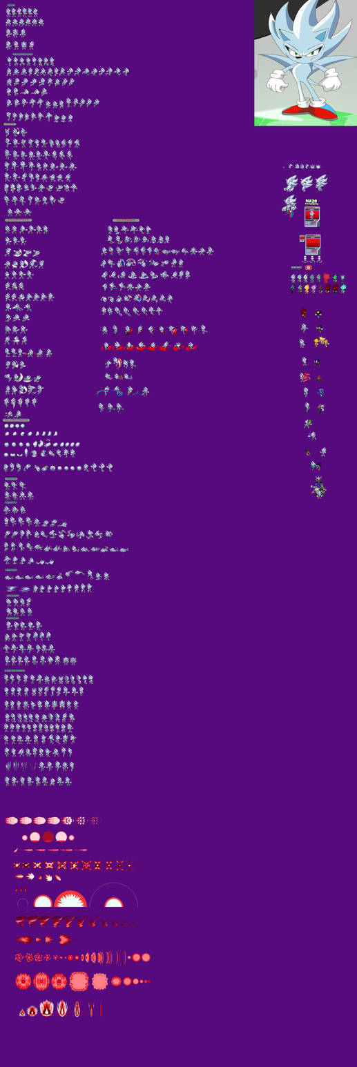 Mastered Ultra Instinct Nazo Sprite Sheet by darksondash on DeviantArt