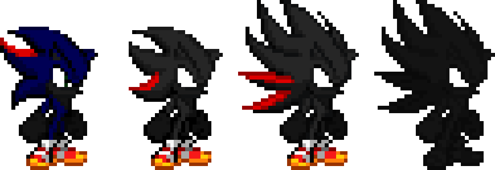 Dark Shadic All Forms by darksondash on DeviantArt