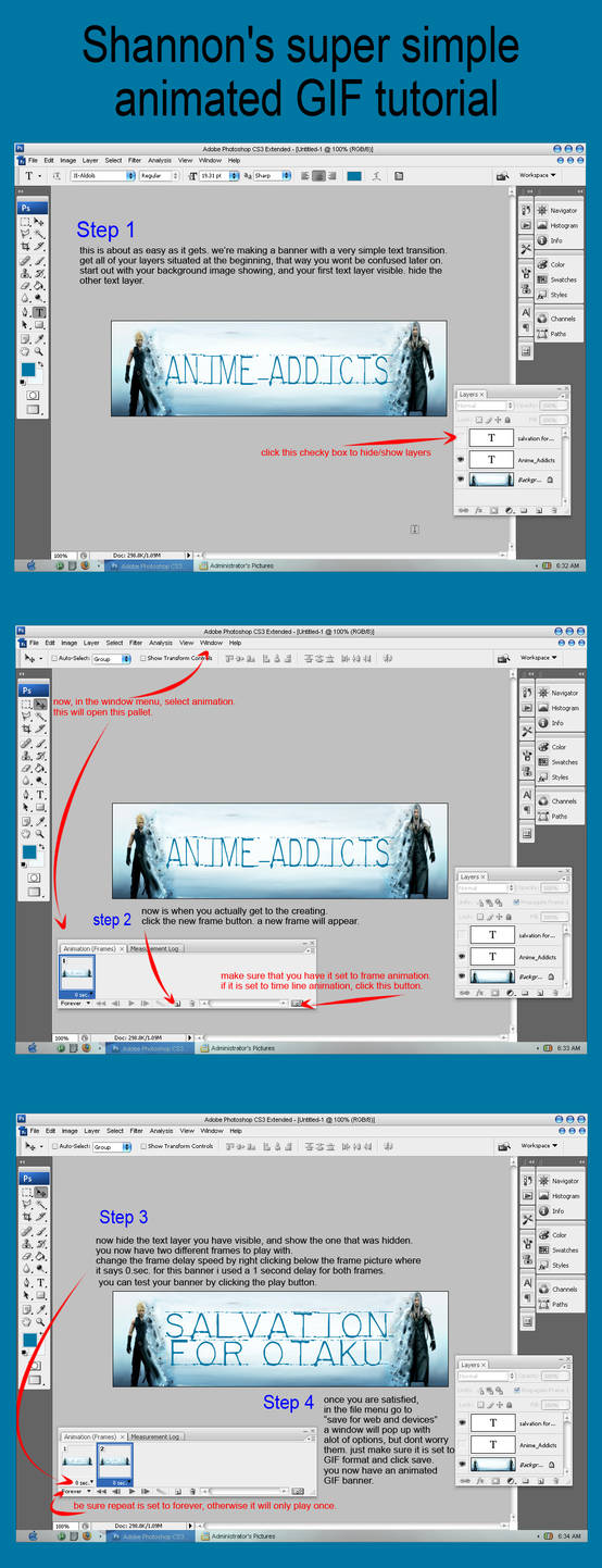 Gif Animation Tutorial Animated GIF tutorial by KAR10SA on DeviantArt