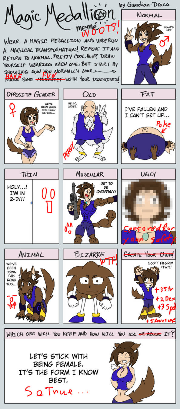 Magic Medallion Meme by SoraWolf7 on DeviantArt