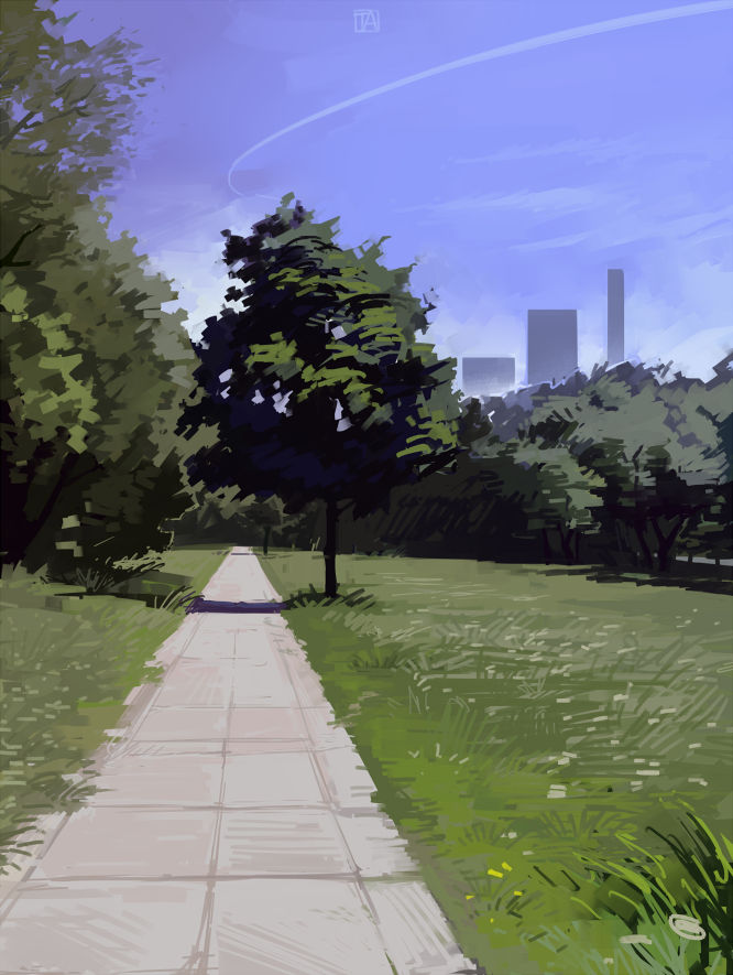 the park by DEVILTROPE on DeviantArt