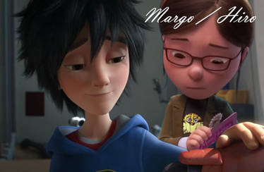 Hiro Hamada and Margo from Despicable me