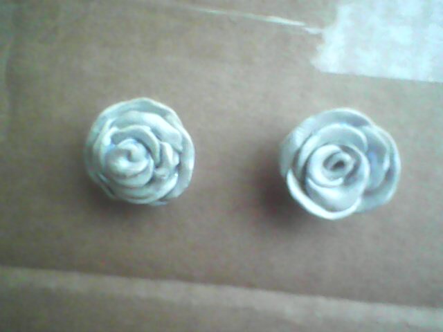 silver earrings