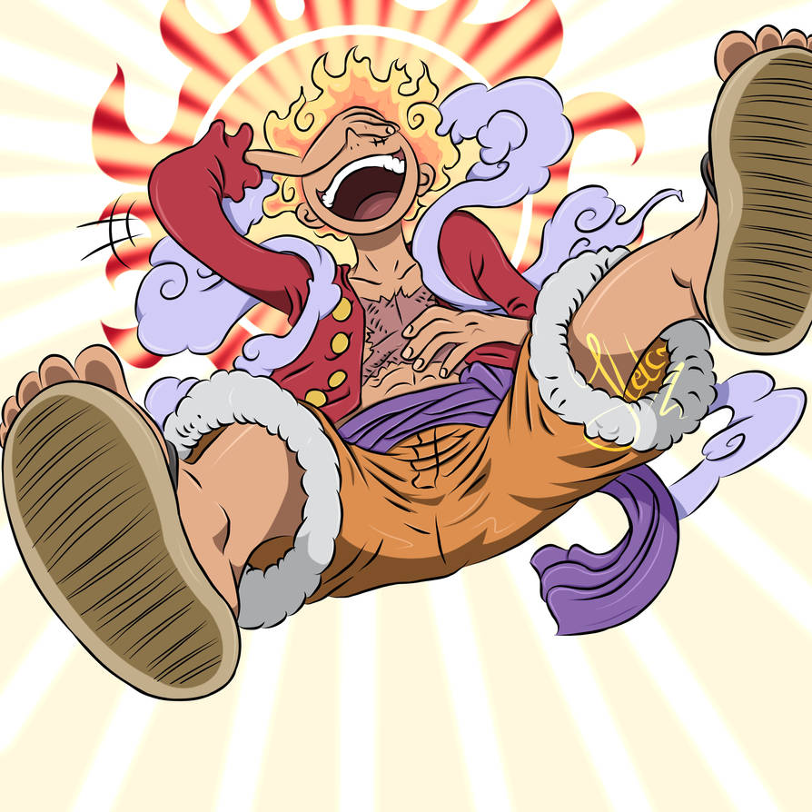 Monkey D. Luffy - GEAR 5th NIKKA One Piece 1045 by AkridDrawing on