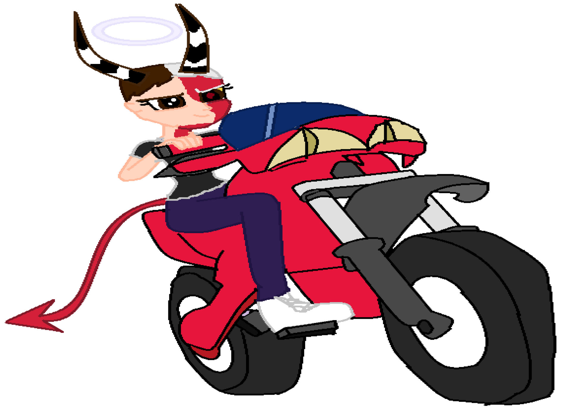 Deviantart Riding Motorcycle Alyssa riding her motorcycle by AlyssatheNephalem on DeviantArt