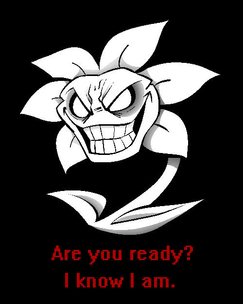 Flowey, creepy as always. - Drawception