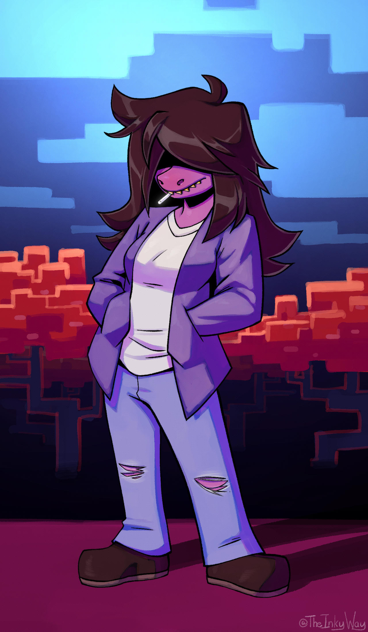 Deltarune Fan Art Susie By TheInkyWay On DeviantArt deltarune-susie-fan-art-photos-and-vectors