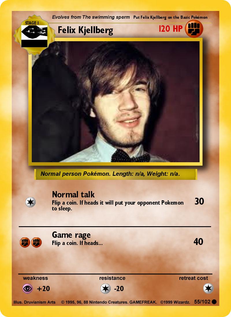 Felix Kjellberg Pokemon card stage 1