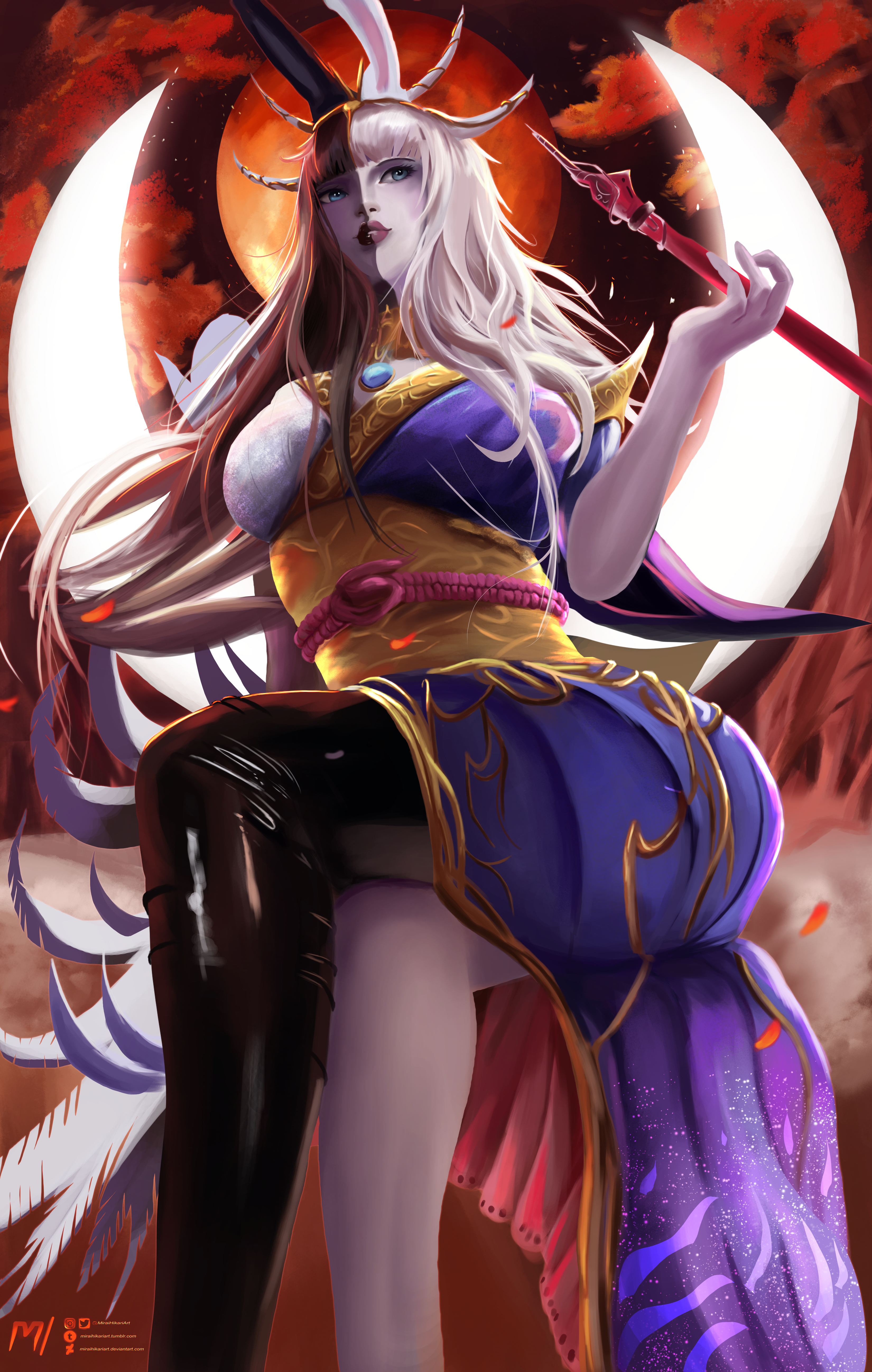 Tsukuyomi | Final Fantasy XIV by MiraiHikariArt