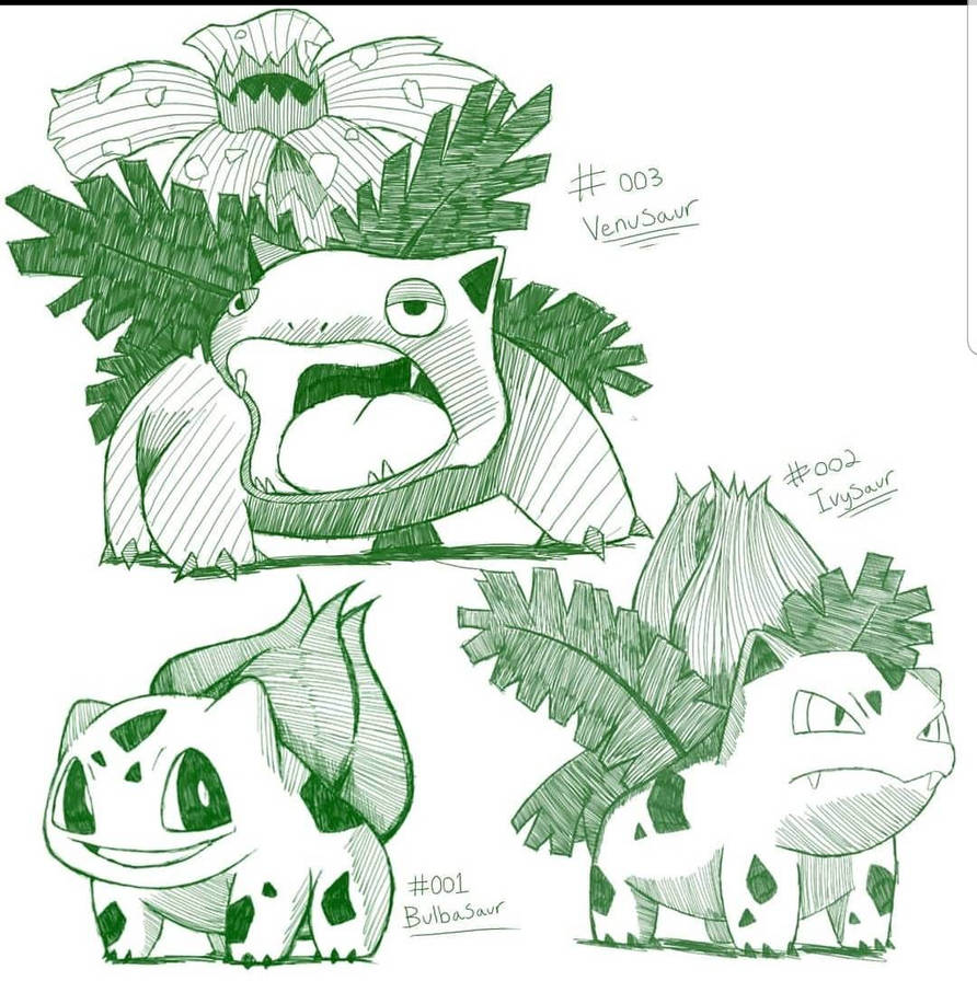 Bulbasaur Digimon Bulbasaur Evolution Sketch by Caotime on DeviantArt