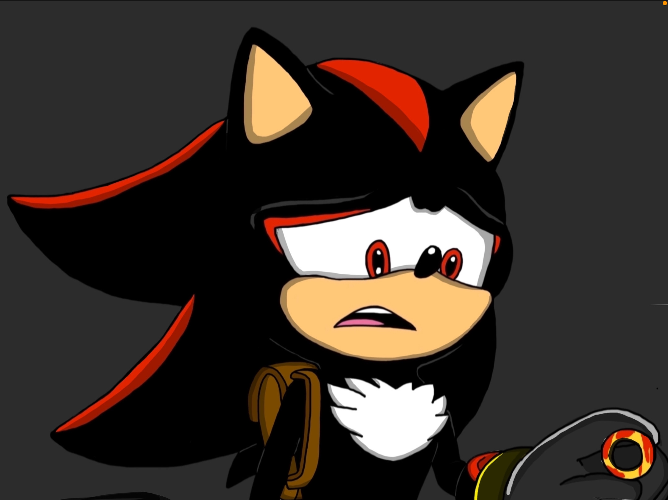 Shadow looking at the ring (sneak peak) by creatorprice on DeviantArt