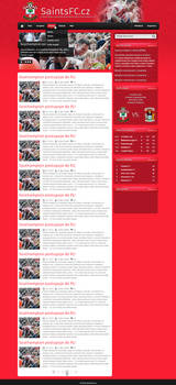 Saintsfc.cz Website design