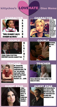 Glee Love-Hate Meme