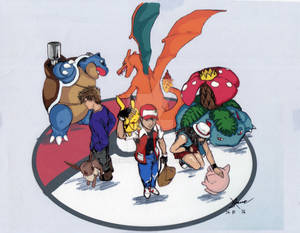 Pokemon Cel on acetate