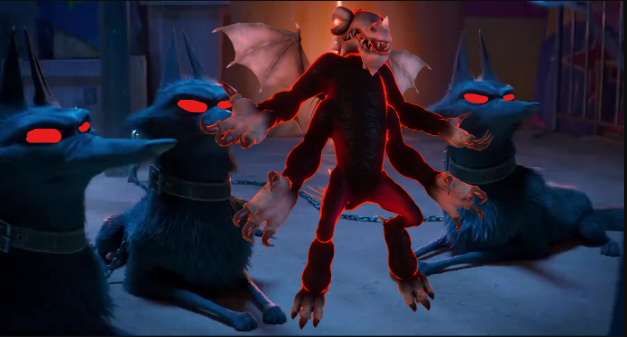 Zarkhator Commanding The Black Wolves To Attack