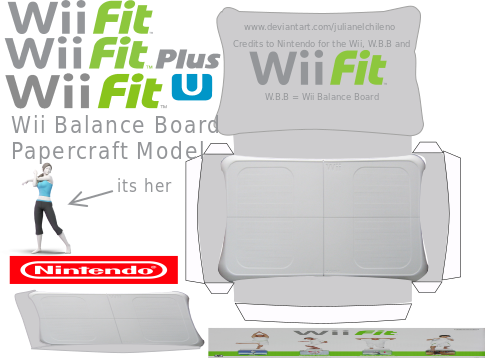 Wii Balance Board - Papercraft model by Julianelchileno on DeviantArt