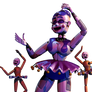 [FNAF/C4D] Ballora And The Minireenas