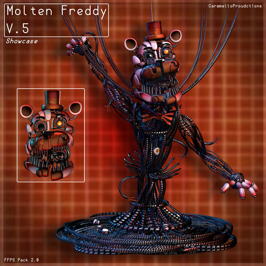 FNAF/C4D] Molten Freddy V.5.0 - Finished Model by
