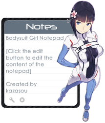 Bodysuit Girl Notepad