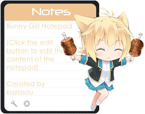 Kirara Bernstein Chibi Notepad