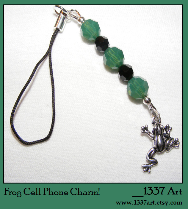 Frog Cell Phone Charm