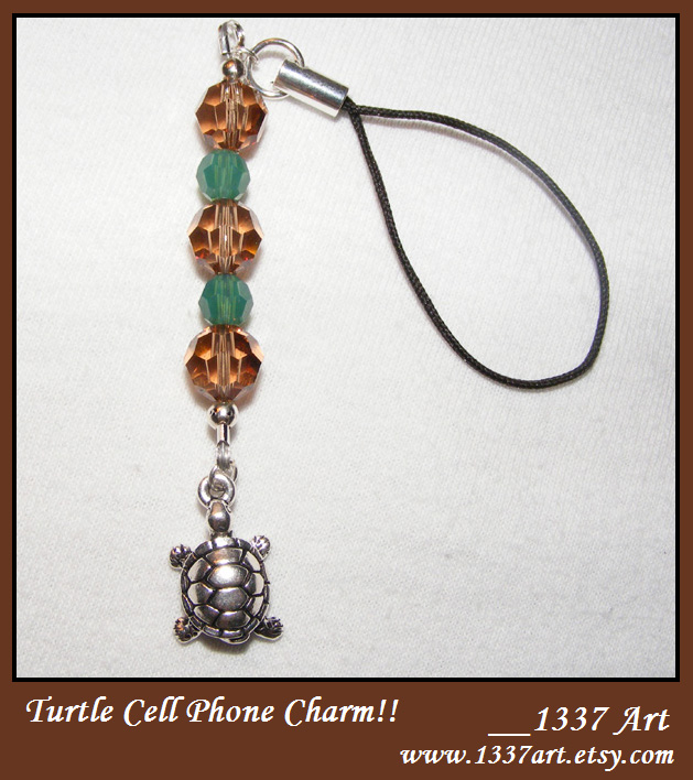 Turtle Cell Phone Charm