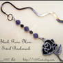 Black Rose Mini Swirl Bookmark