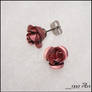 Dusty Pink Rose Studs