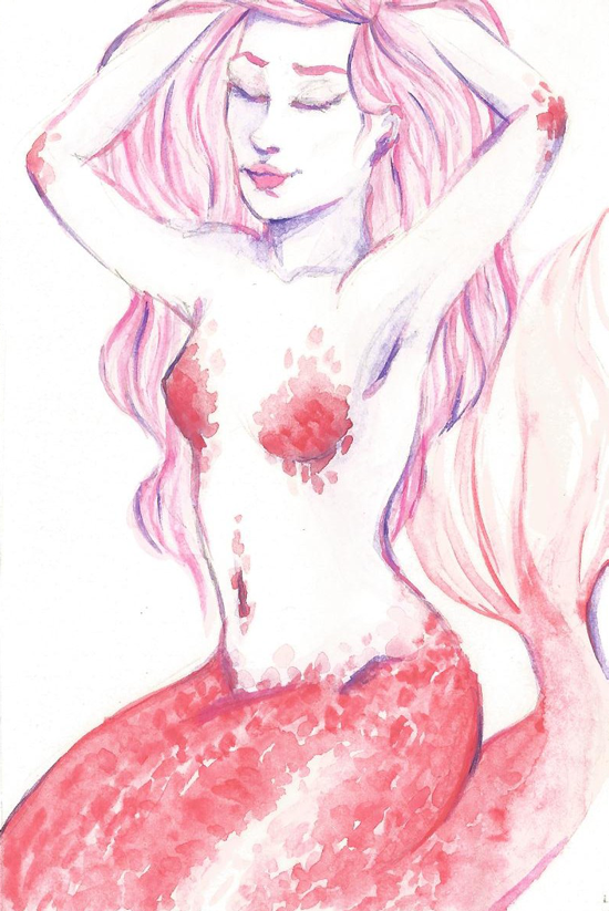 mermaid red