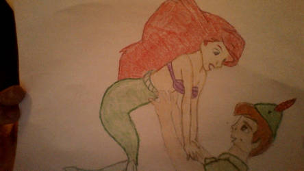 Peter Pan and Ariel