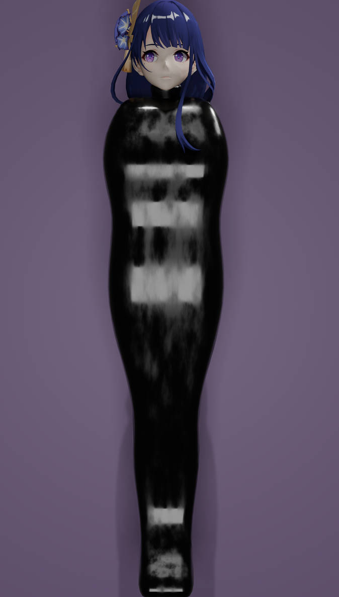 Raiden Shogun Ruber raiden shogun in rubber sleepsack by OlengOleng on DeviantArt