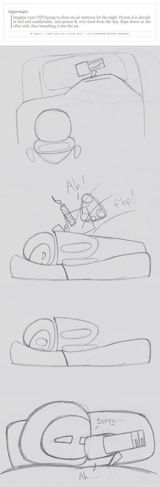 OTP Prompt #1: Air Mattress by Emme2589 on DeviantArt