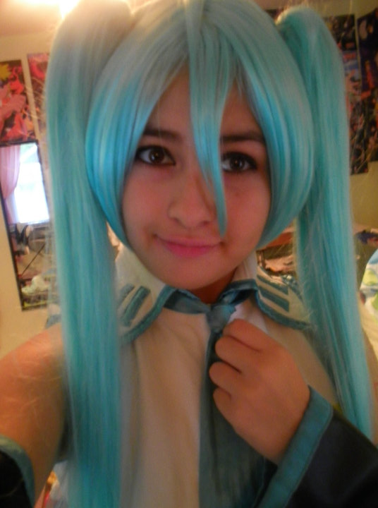 Miku says smile