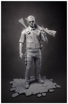 Hot Fuzz fan art sculpt