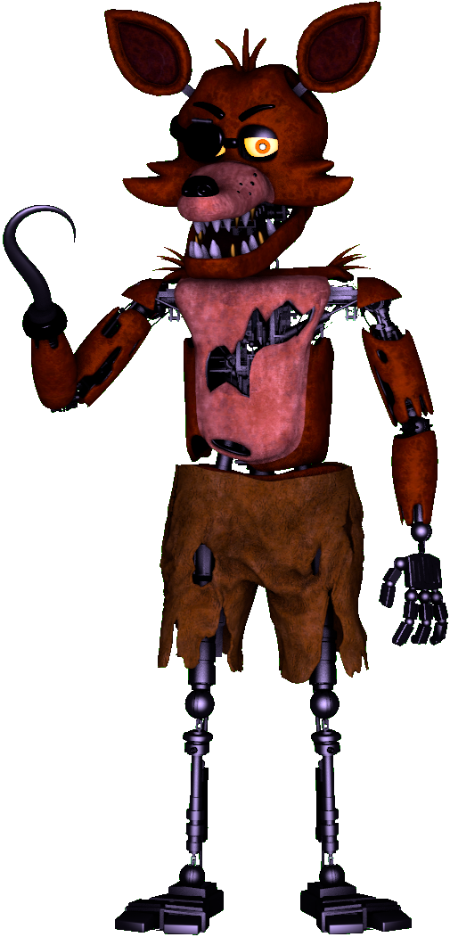 Withered Foxy Full Body PNG by BrussPictures on DeviantArt