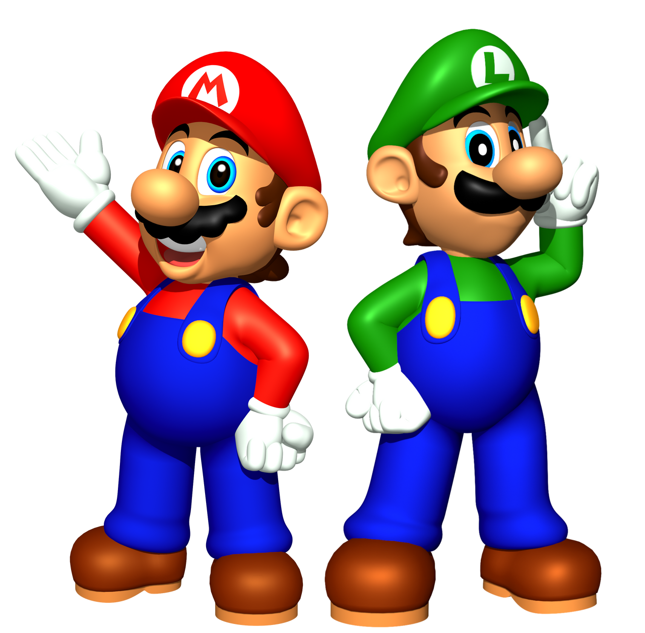 Mario 64 Rendrr Mario and Luigi N64 Render by DrArtyMik908 on DeviantArt