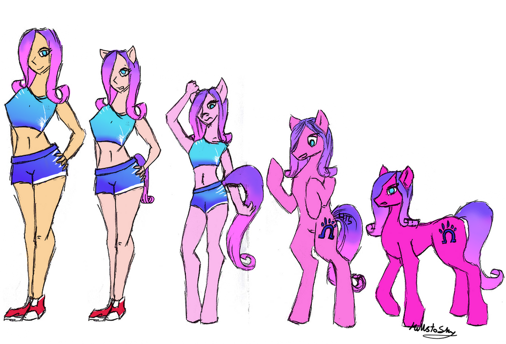 Human to Pony by Hills-to-Sky on DeviantArt