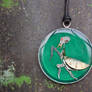 Steampunk mantis necklace
