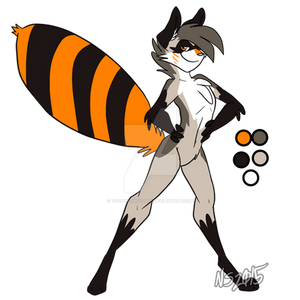 Adopted: Super-Slim Racoon By Skreechymunkee