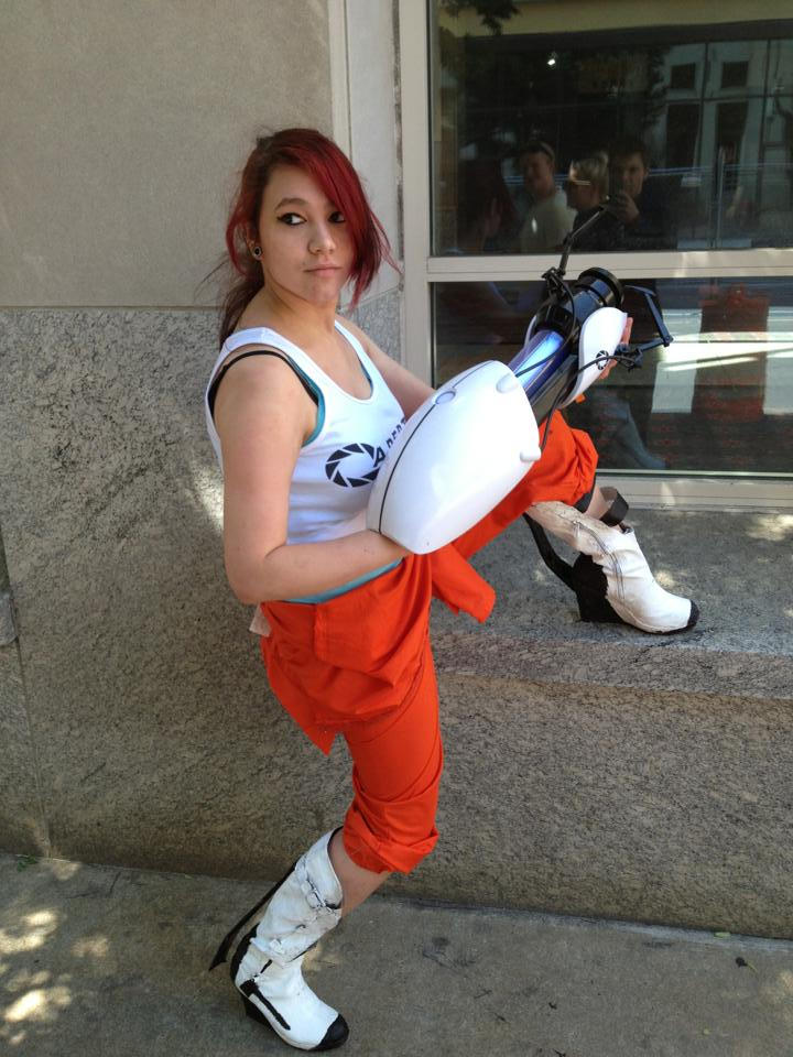 Chell Cosplay Portal 2 Philly Comic Con 2013 by alisonjeffery on
