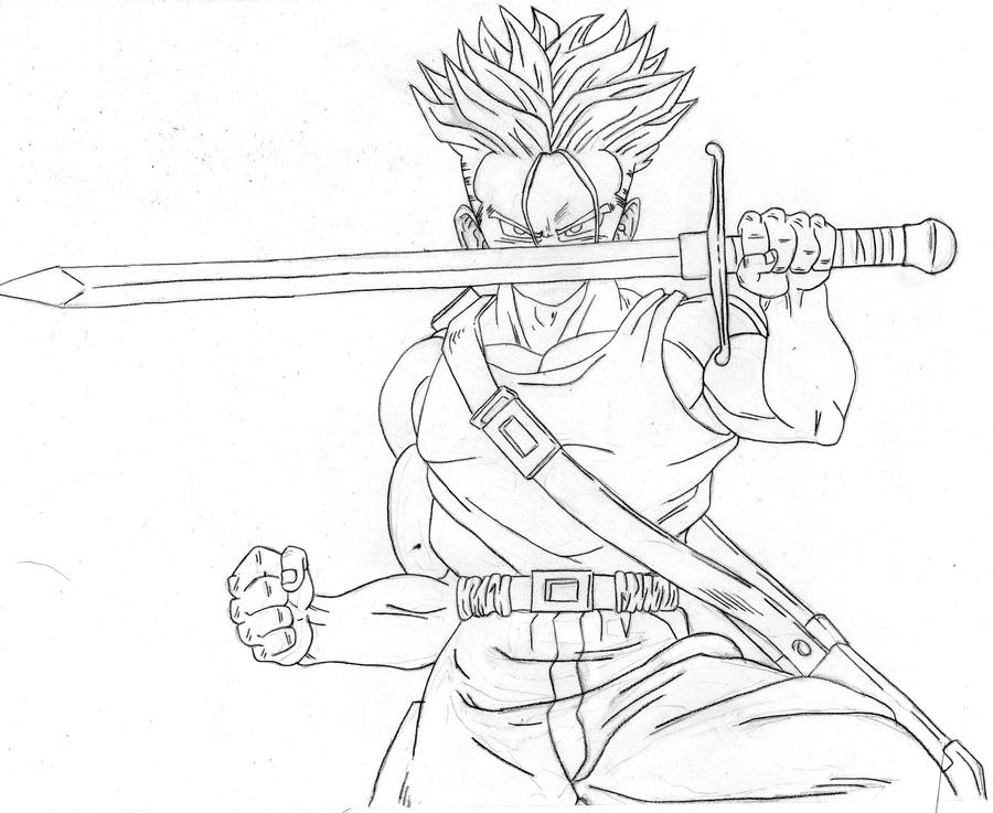 Draw Future Trunks Dragon Ball Z Nola Tga By Thegraphicsarts On Deviantart