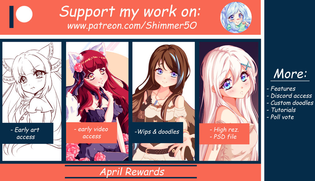 Patreon April pack by Shimmer5O