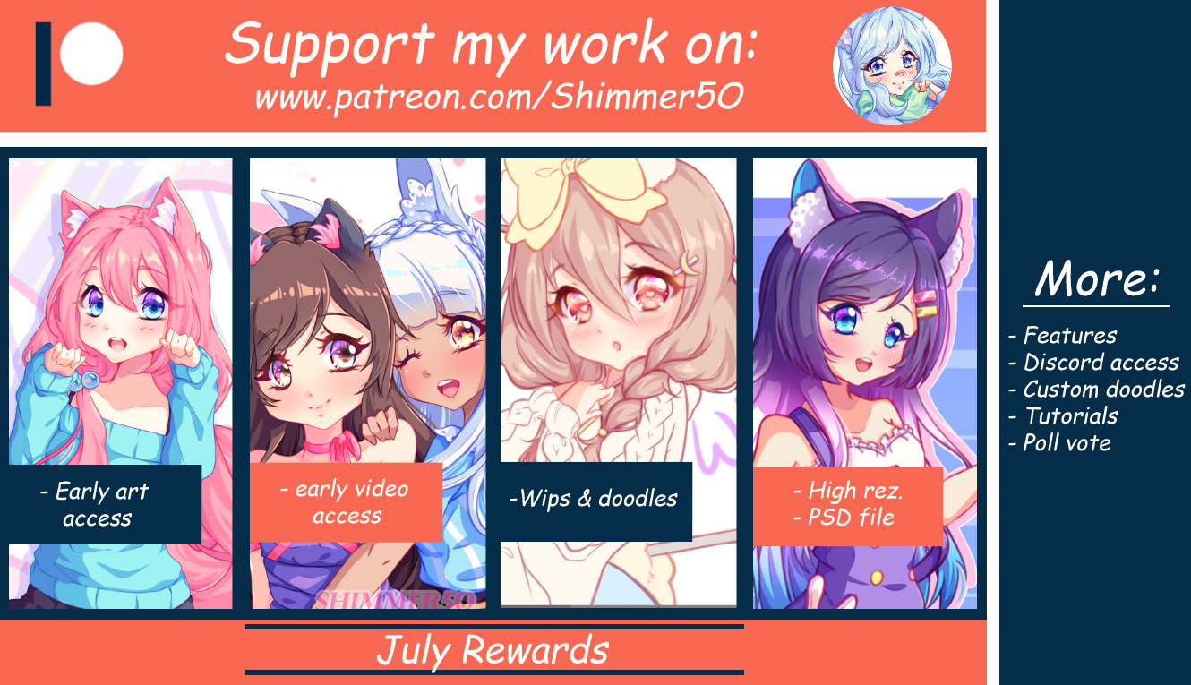 Patreon July Reward Pack by Shimmer5O