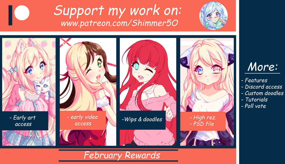 Patreon - February Reward Pack by Shimmer5O